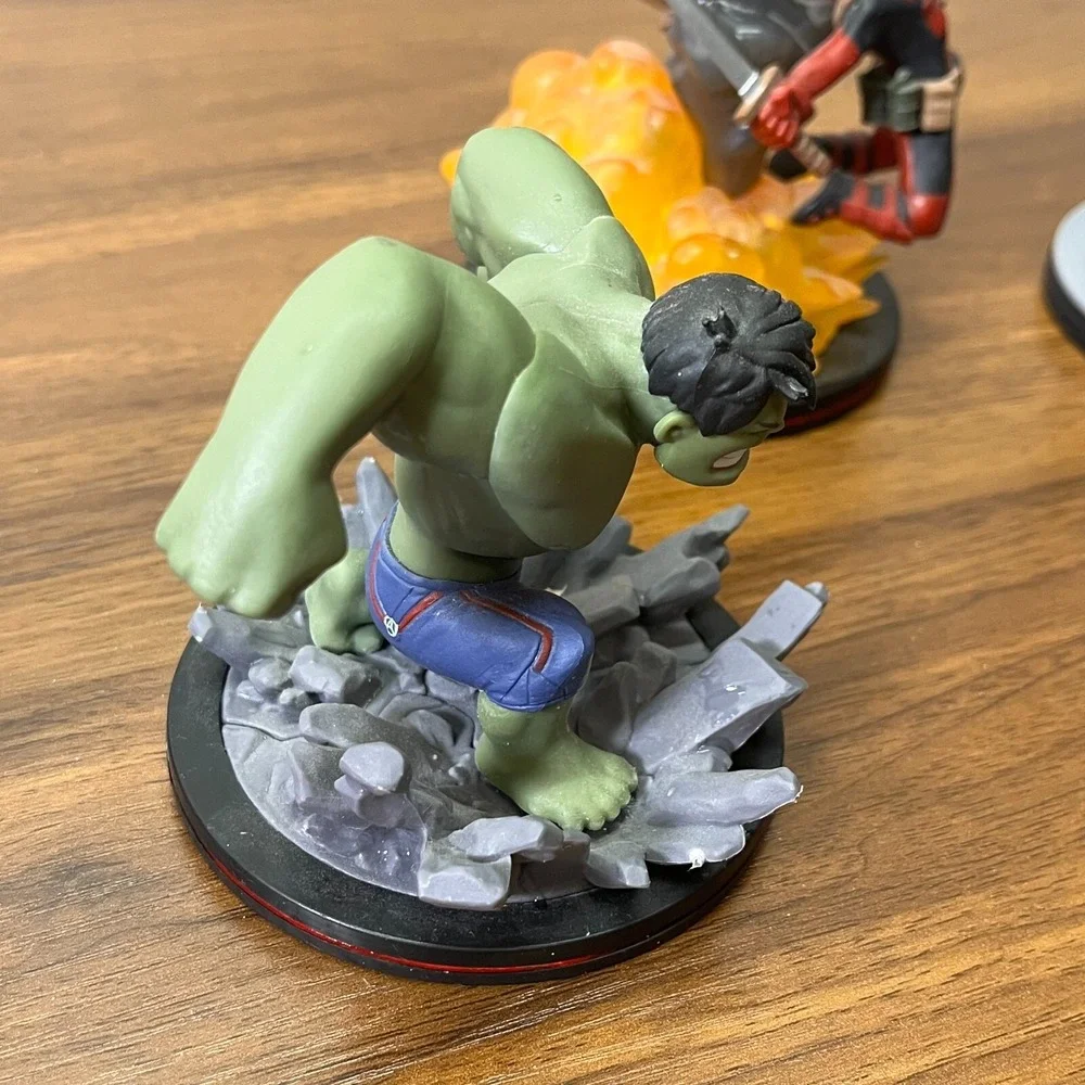 Marvel Q Fig Spider-Man Hulk‎ Deadpool Dr Strange Rocket Racoon and Groot